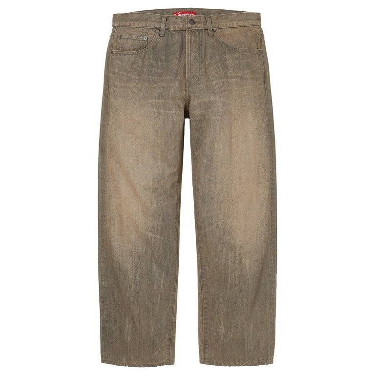Supreme Distressed Loose Fit Selvedge Jean "Washed Grey" (26FW)