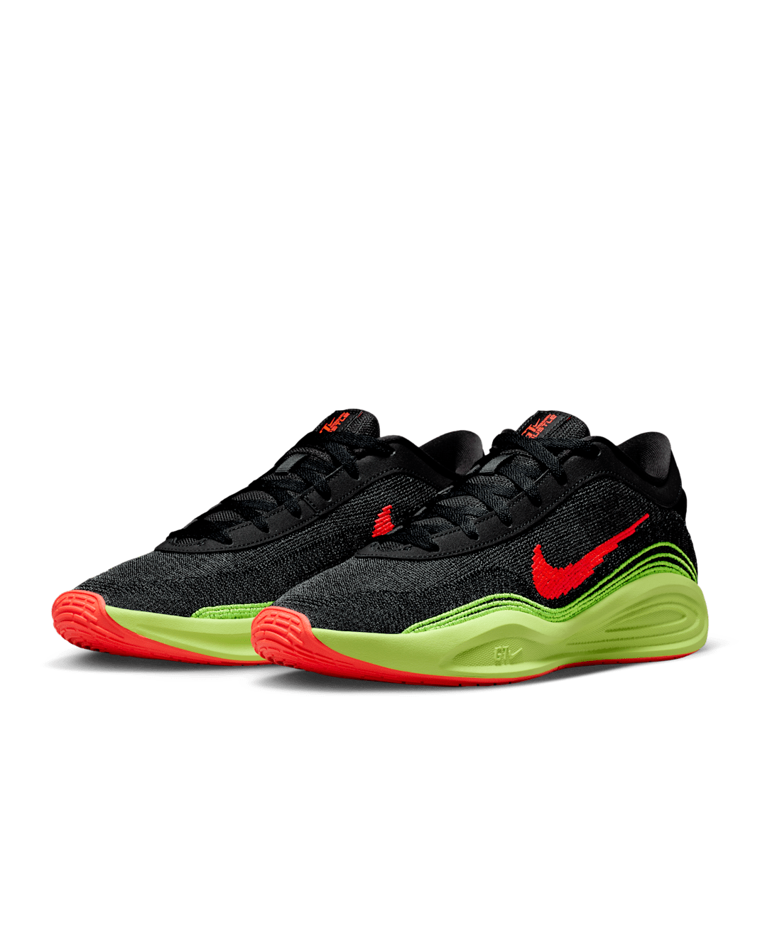 FJ7808-007 Nike GT Hustle Academy Black Volt Bright Crimson (Men's)