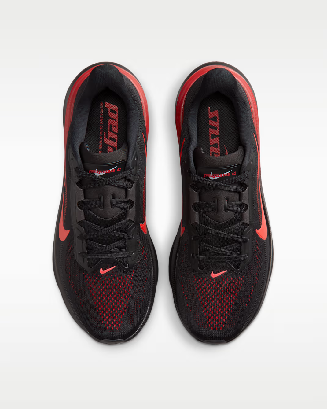 IB1873-007 Nike Pegasus 42 "Black/University Red" (Men's)