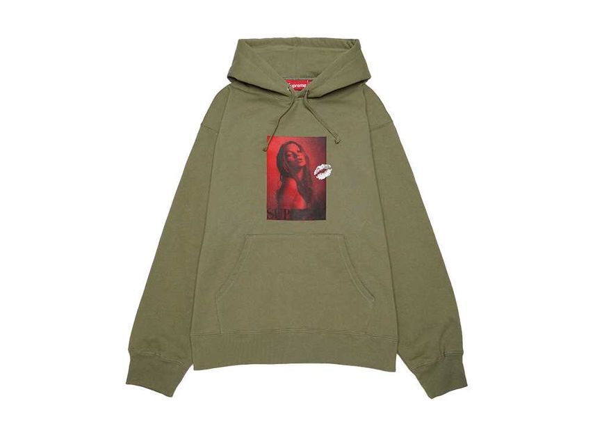 Supreme Kate Moss Hooded Sweatshirt Olive