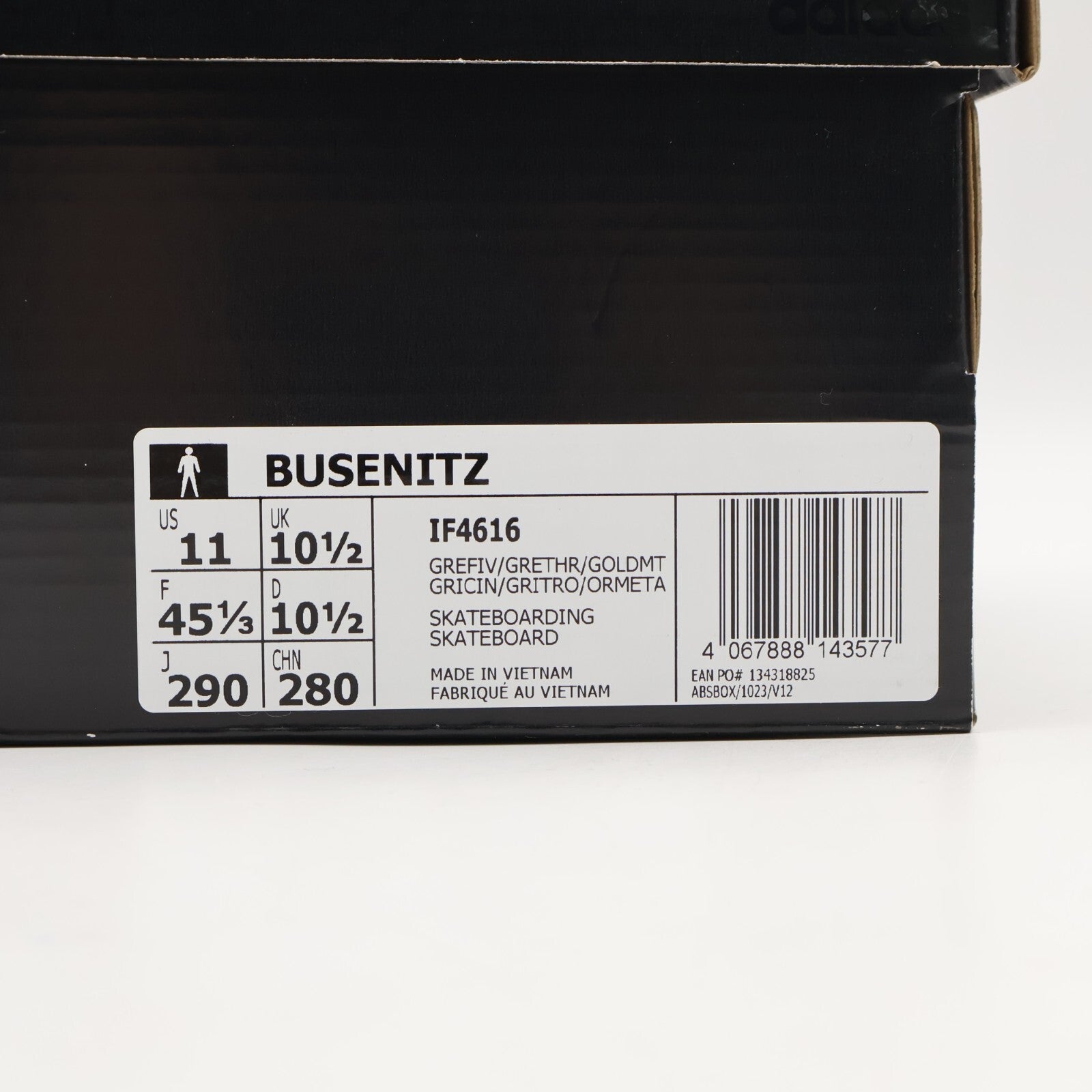 IF4616 adidas Skateboarding Busenitz Grey Gold Metallic (Men's)