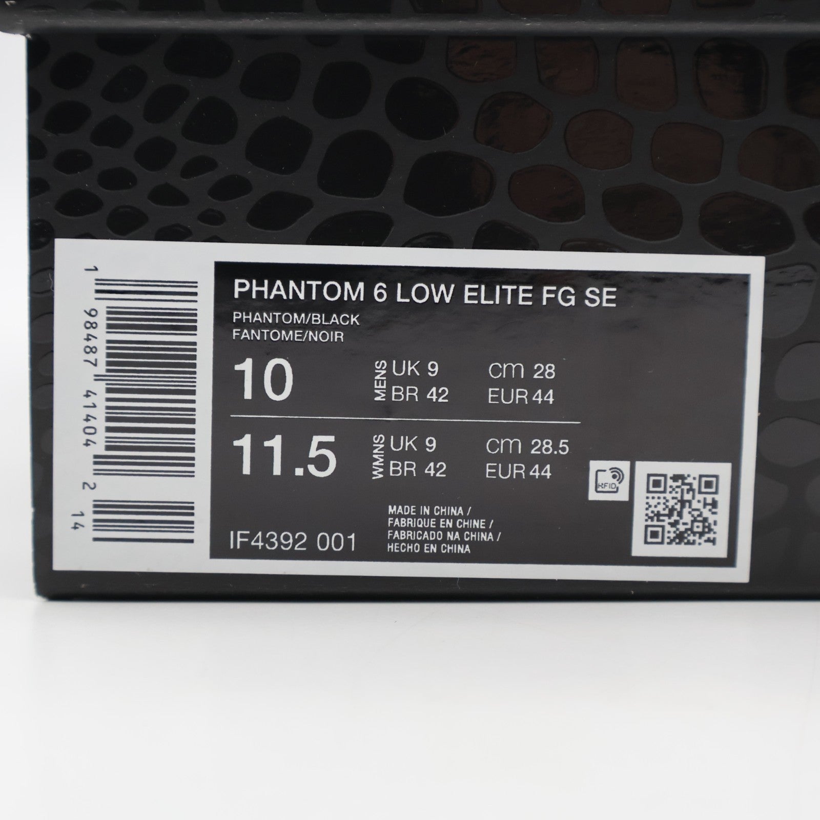 IF4392-001 Kobe Bryant Ã Nike Phantom 6 Low Elite Phantom Black (Men's)