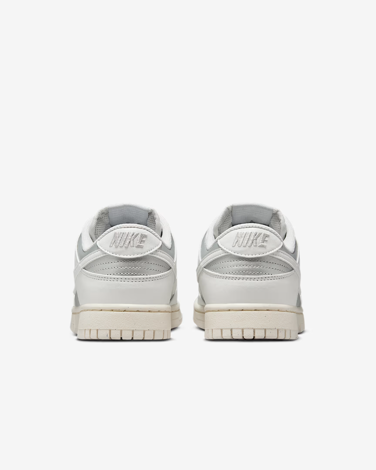 IB7311-001 Nike  Dunk Low Next Nature Metallic Platinum (Women's)