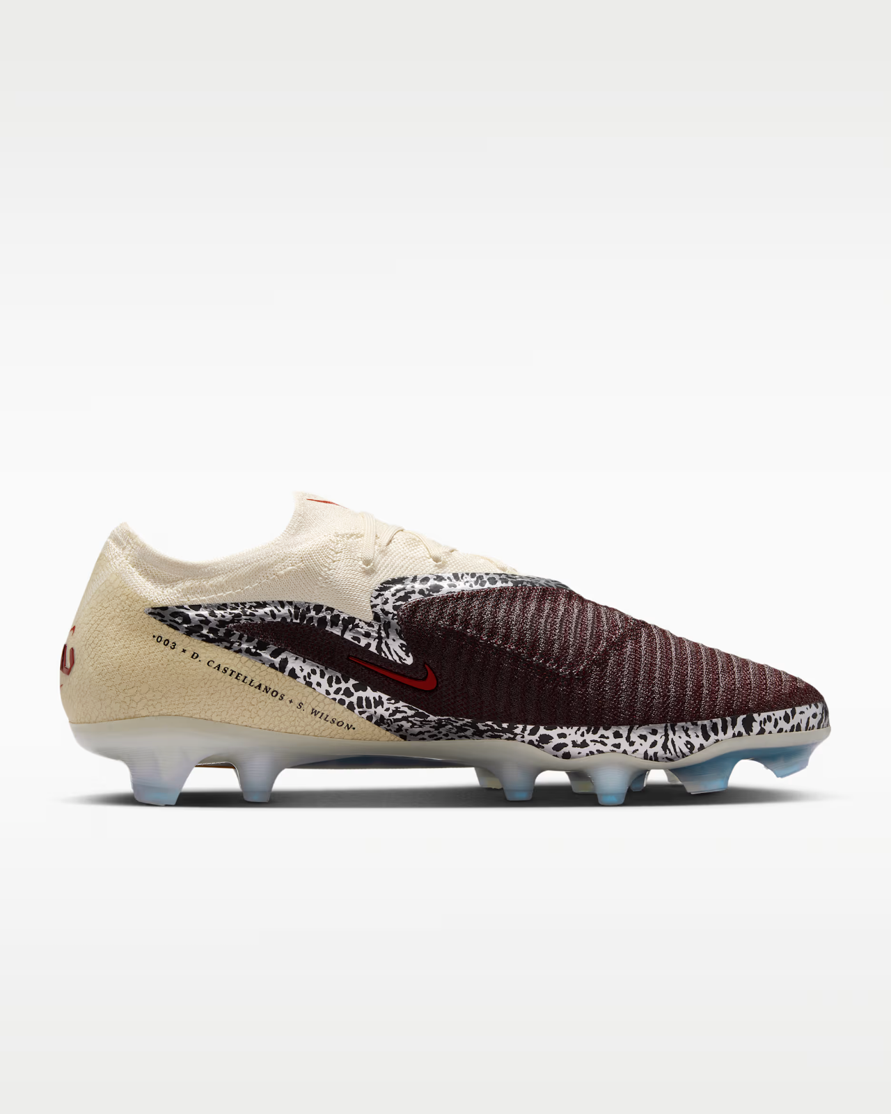 IO8444-661 Nike United Phantom 6 Low Elite Cleats "Burgundy Crush/Fossil (Men's)