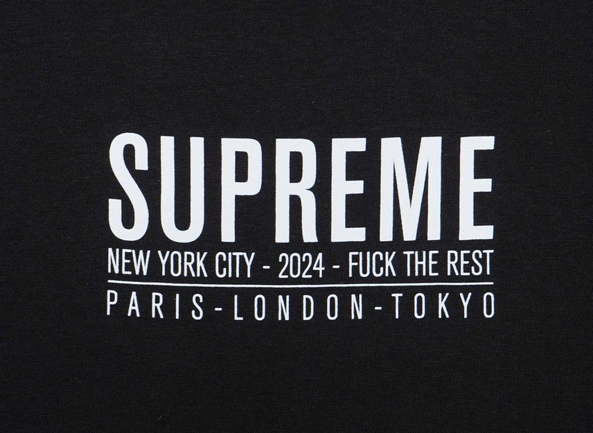 Supreme Paris Tee Black