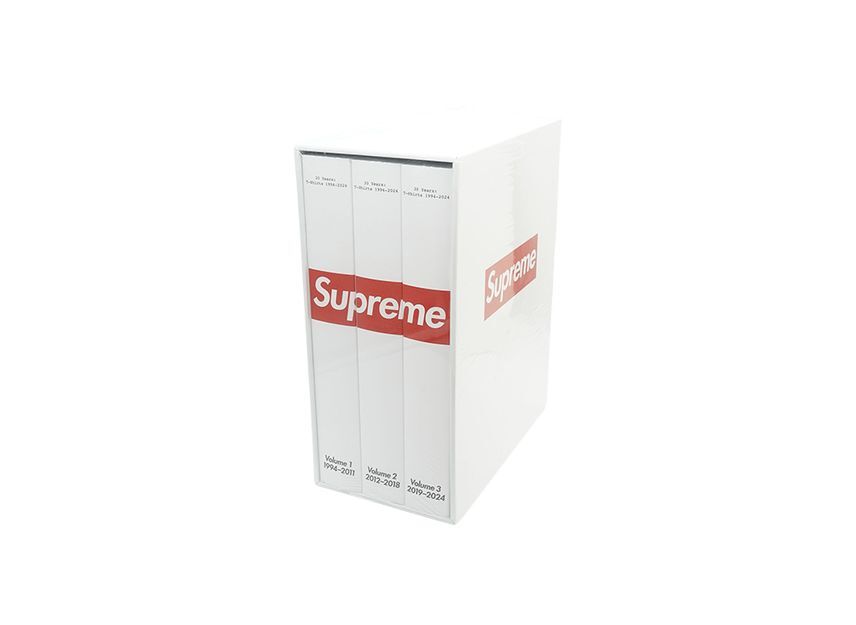 Supreme 30 Years T-Shirts 1994-2024 Book (3-Volumes) White