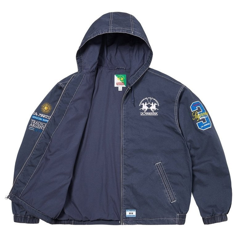 Supreme x La Martina Lightweight Hooded Jacket Navy
