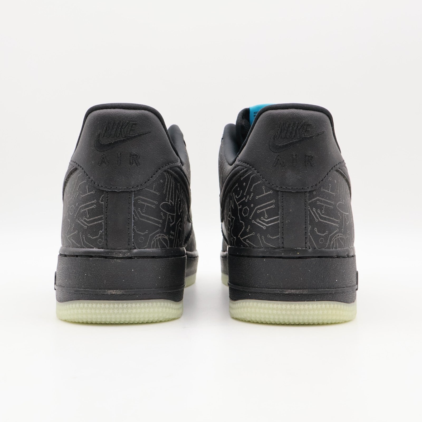 DH5354-001 Nike Air Force 1 Low Computer Chip Space Jam Black Light Blue (Men's)