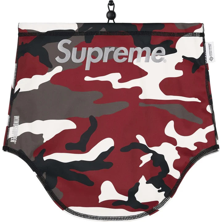 Supreme Windstopper Neck Gaiter Red Camo