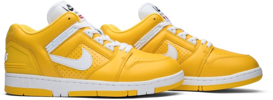 AA0871-717 Supreme Ã Nike SB Air Force 2 "Varsity Maize"