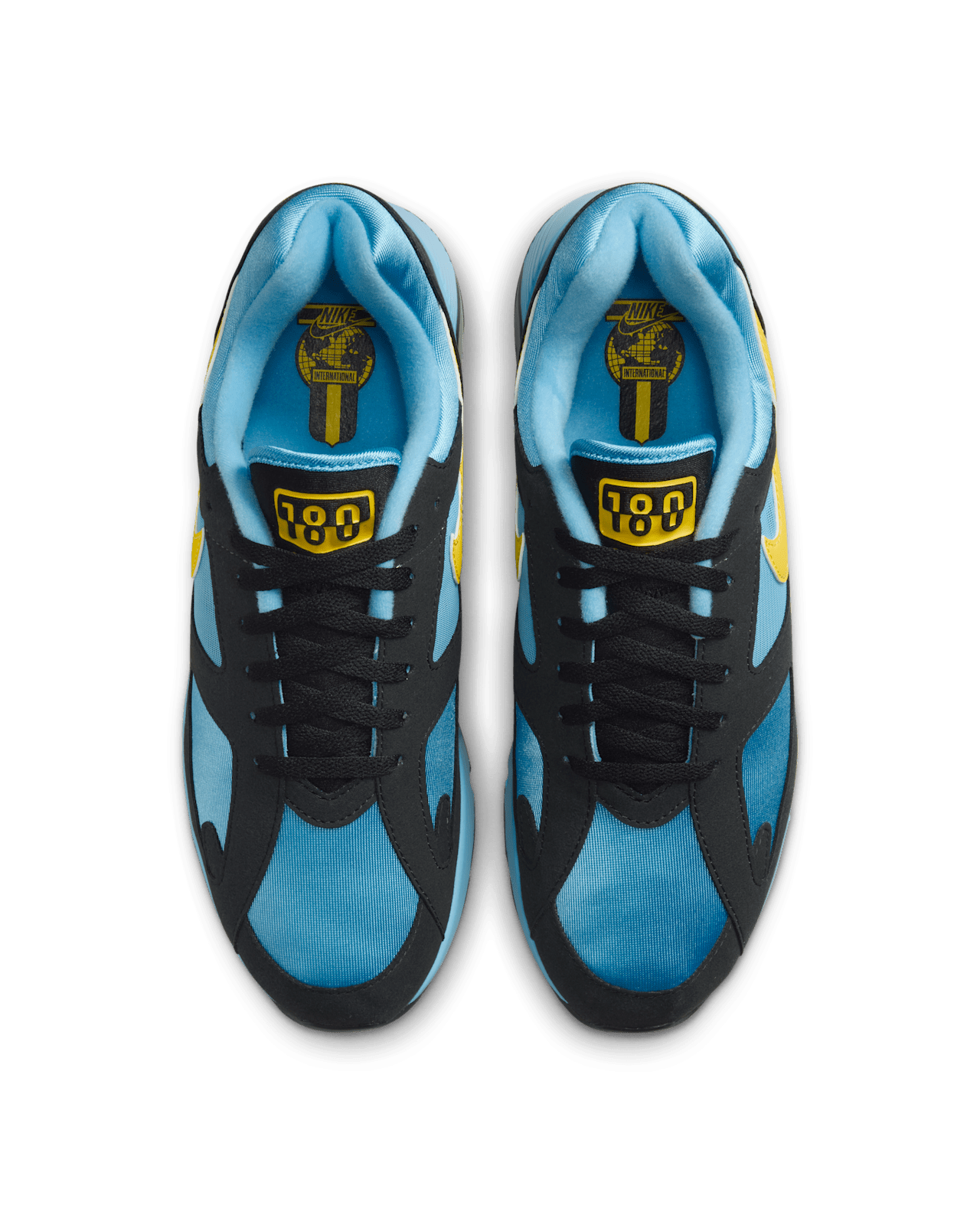HQ4043-400 Nike Air 180 Black and Baltic Blue (Men's)