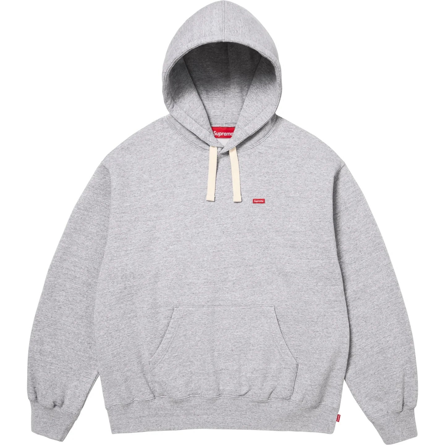 Supreme Small Box Drawcord Hooded Sweatshirt (26SS) Heather Grey