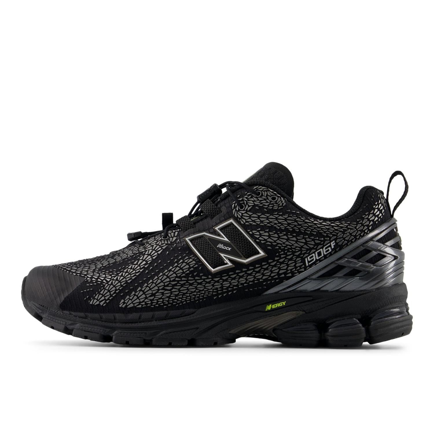 U19068PN New Balance 1906 Black NB 103 White Alkaline Green (Men's)