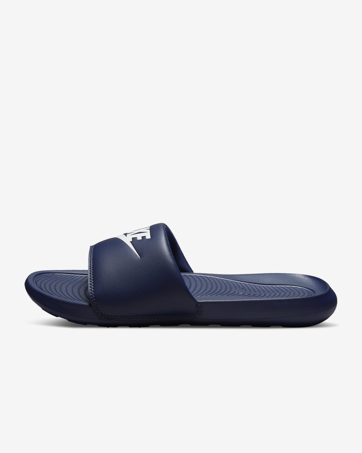 CN9675-401 Nike Victori One Slide Midnight Navy Midnight Navy White (Men's)