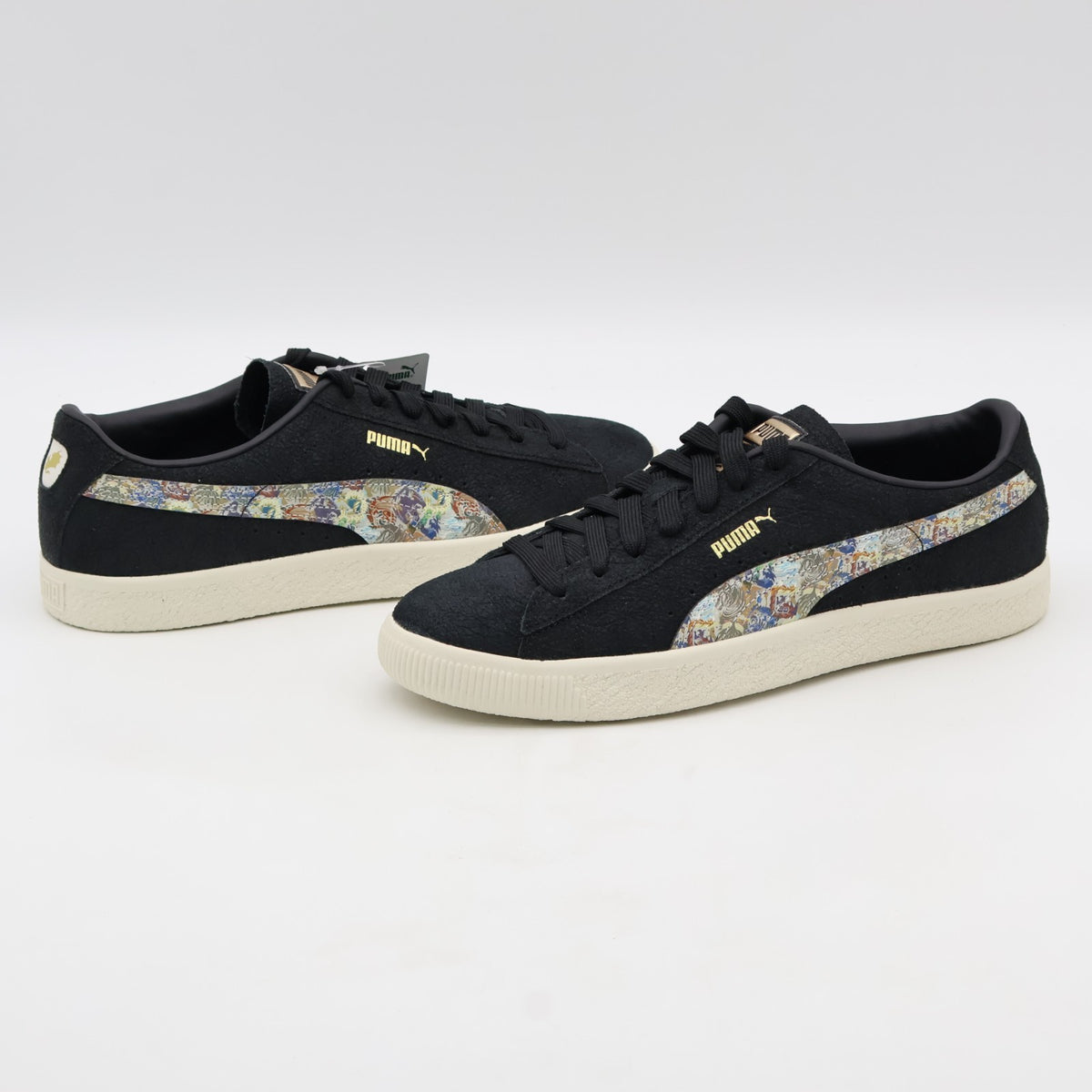 401817-01 Monster Hunter Puma Suede Vintage R Puma Black Warm White (Men's)