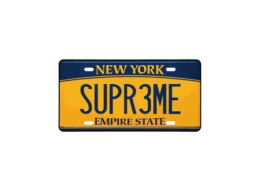 Supreme License Plate Multi