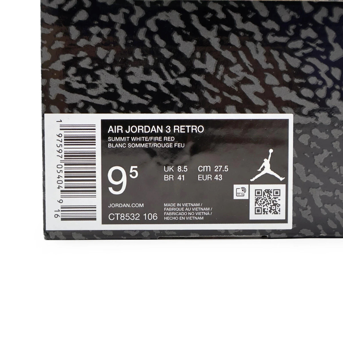 CT8532-106 Nike Air Jordan 3 Retro Cement Grey (Men's)