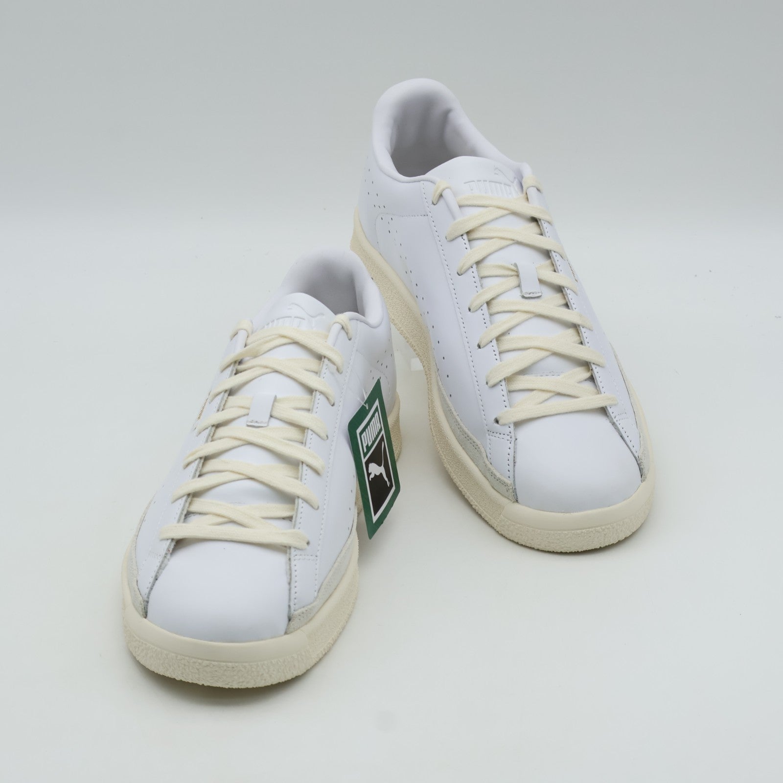 405348-01 Puma Court PUMA White Vapor Gray PUMA Gold (Men's)