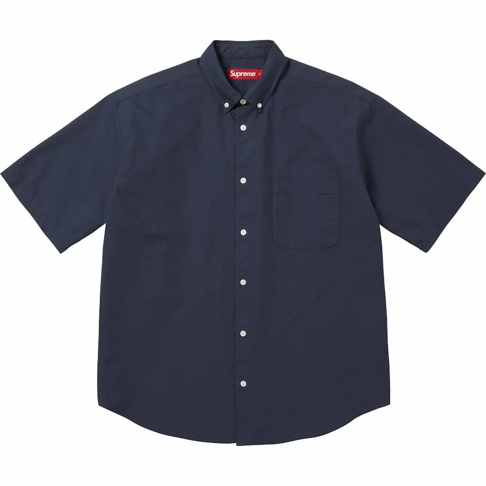 Supreme Loose Fit Oxford S/S Shirt (26SS) Navy