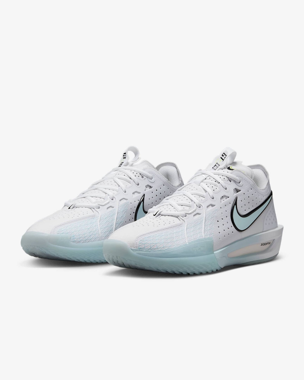 DV2918-104 Nike Zoom GT Cut 3 White Metallic Silver Light Lemon Twist (Men's)
