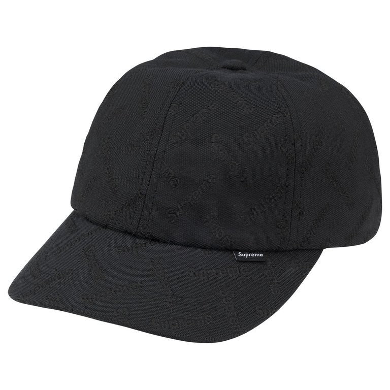 Supreme Monogram Jacquard 6-Panel Black