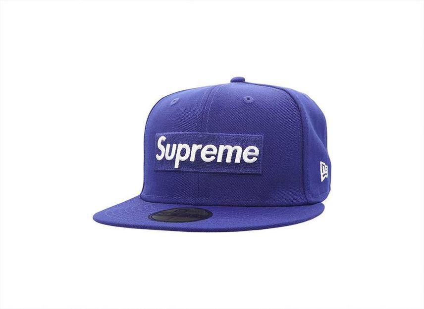 Supreme MLB Teams Box Logo New Era Dark Royal