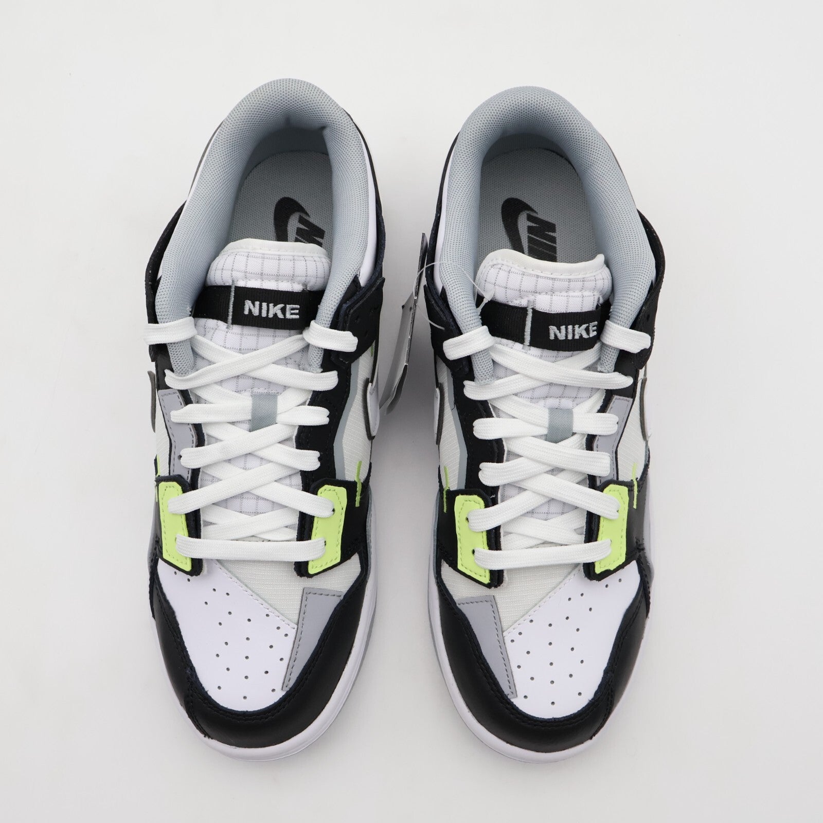 DC9723-001 Nike Dunk Low Scrap Wolf Gray Light Lemon Twist Black White Grey