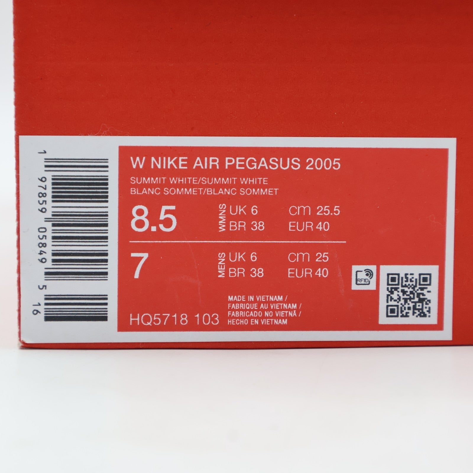 HQ5718-103 Nike Air Pegasus 2K5 Summit White Photon Dust Anthracite (Women's)
