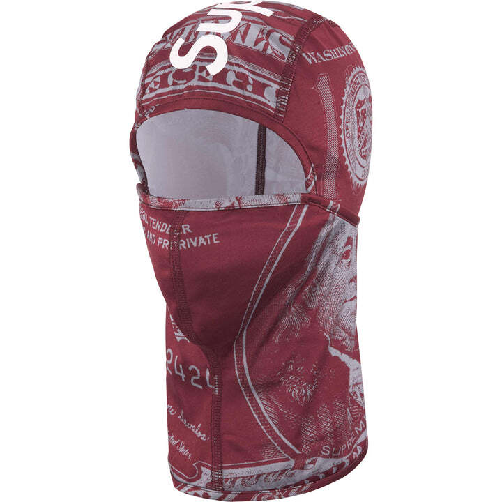 Supreme Lightweight Balaclava Burgundy Money