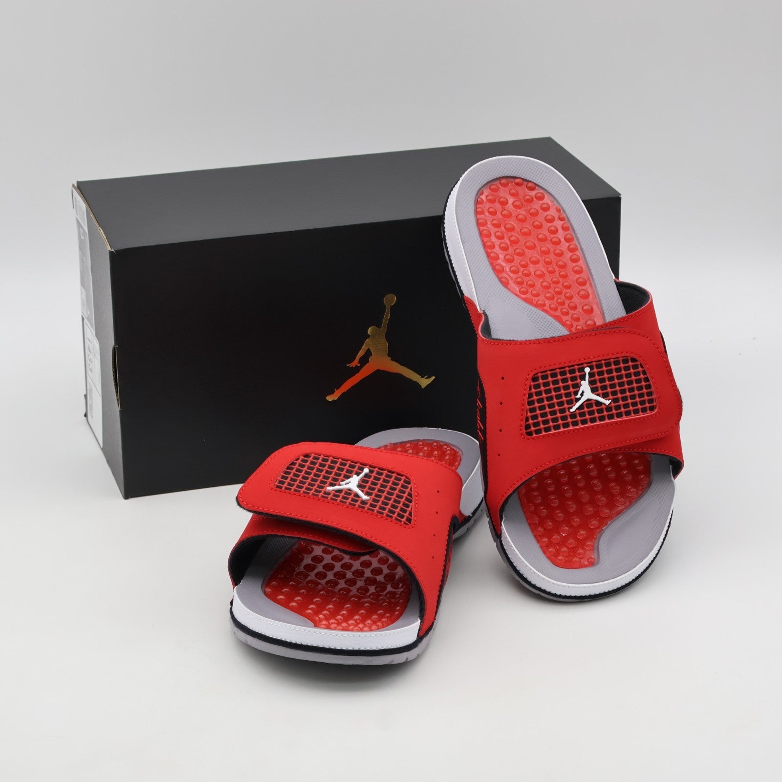 532225-600 Nike Jordan Hydro 4 Retro Slide "Fire Red/Black" (Men's)