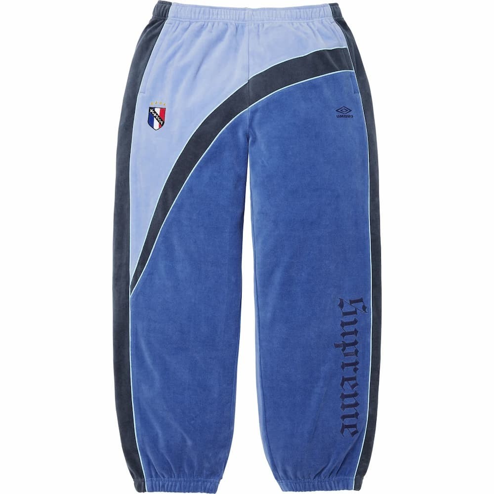 Supreme Umbro Velour Track Pant Blue