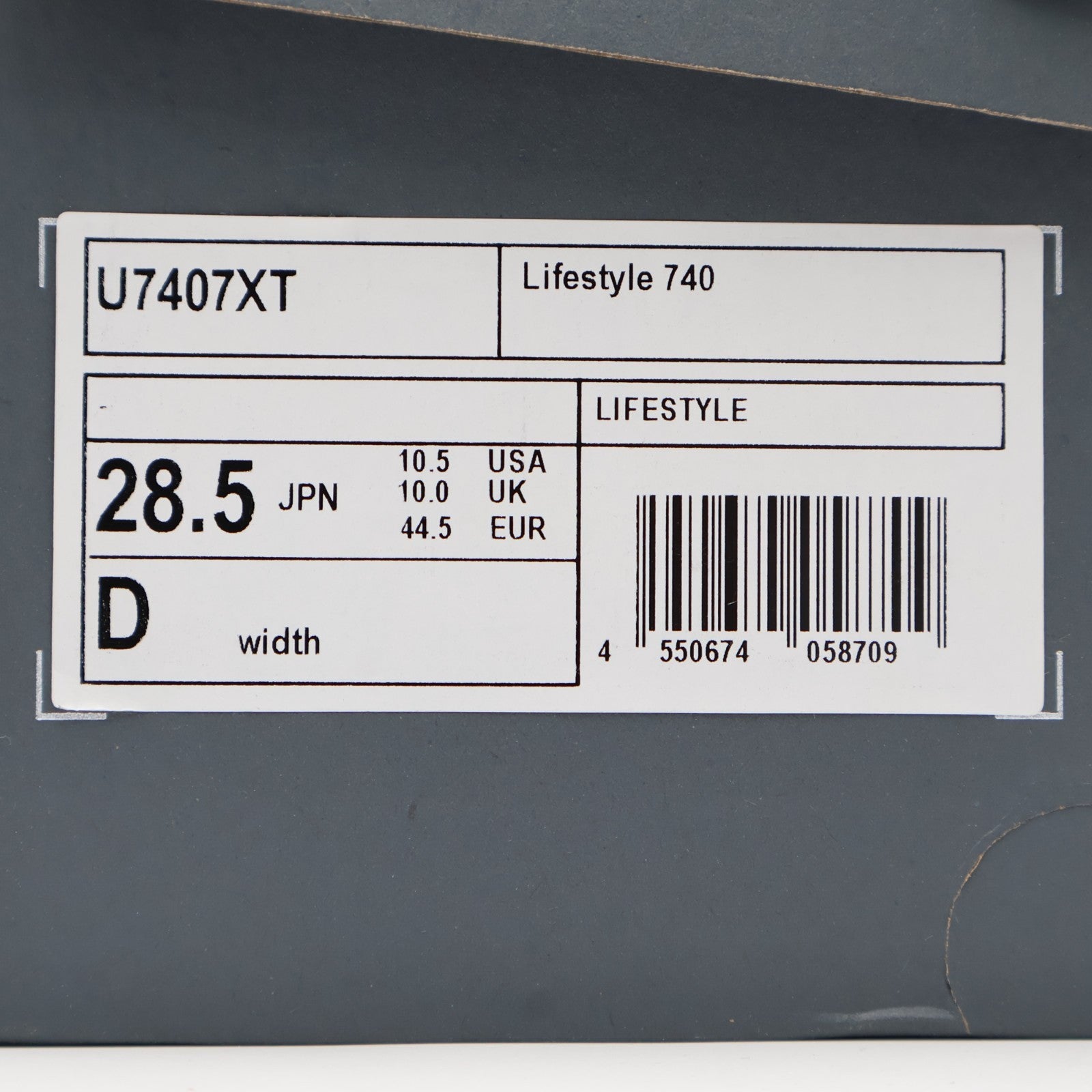 U7407XT New Balance 740 Black/Angora/Silver Metallic (Men's)