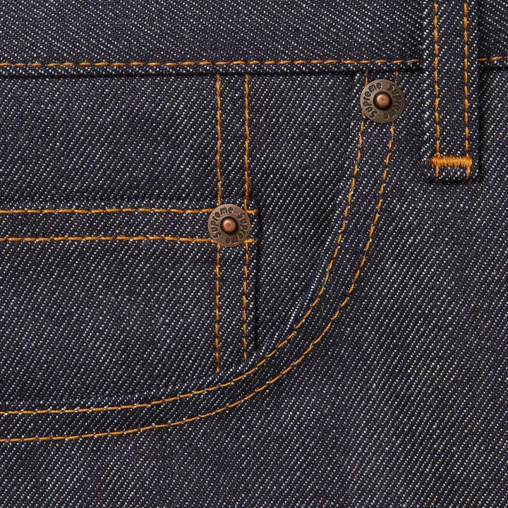 Supreme Rigid Loose Fit Selvedge Jean (25FW) Rigid Indigo