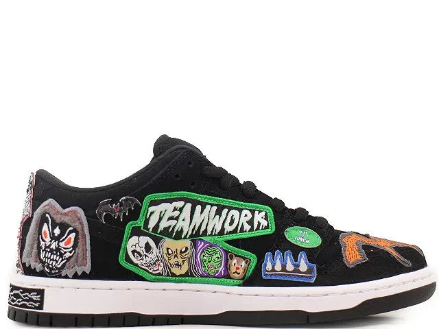 DQ4488-001 Neck face Ã Nike SB Dunk Low "Black/White/Multi Color" (Men's)