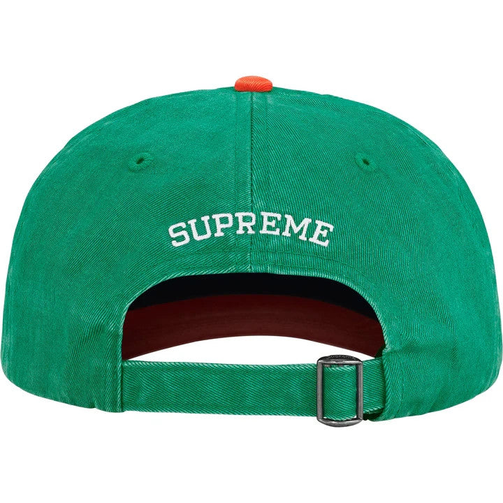 Supreme Pigment Coated 2-Tone S Logo 6-Panel Green