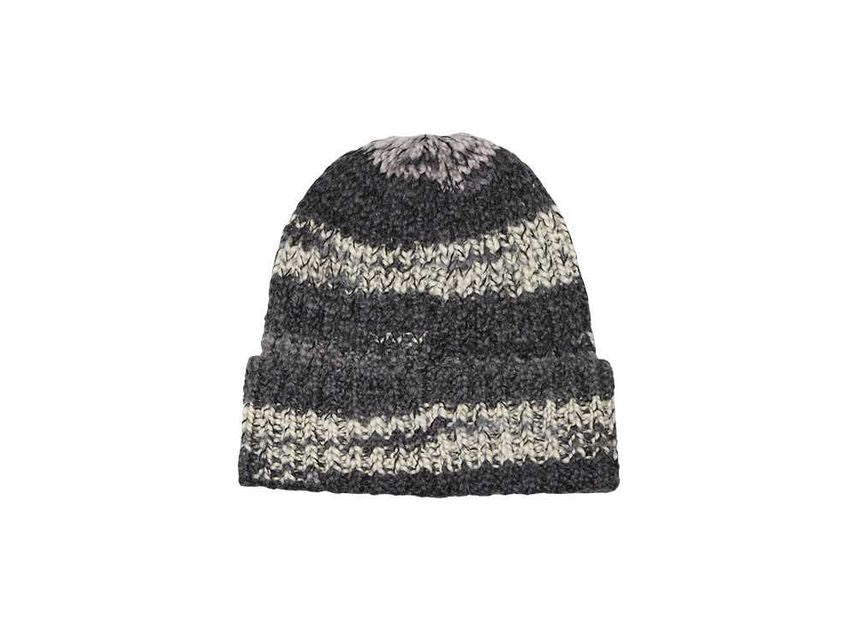 Supreme Space Dye Stripe Beanie Black