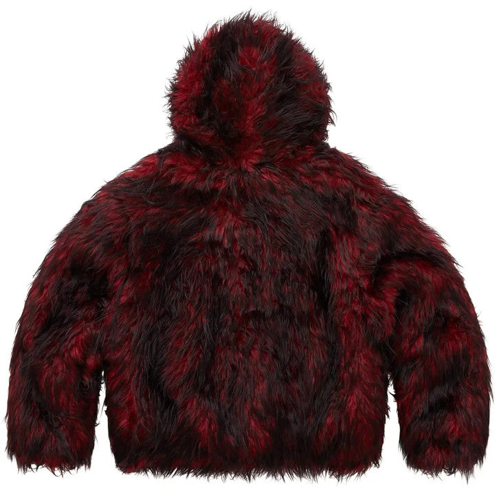 Supreme Y's by Yohji Yamamoto Faux Fur WINDSTOPPER Hooded Bomber Jacket Red