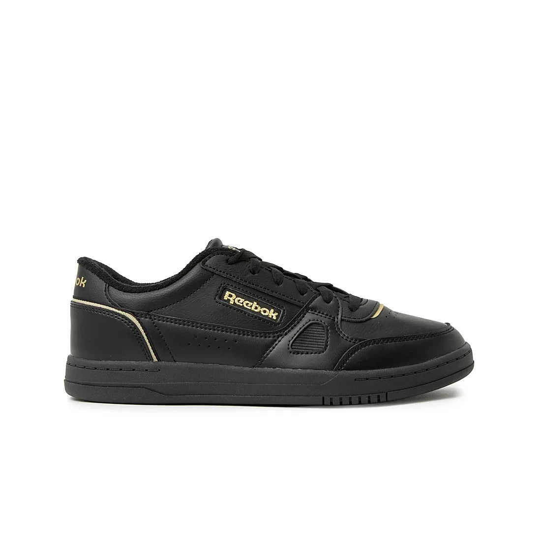 100271611 Reebok Court LXS Black Gold (Men's)