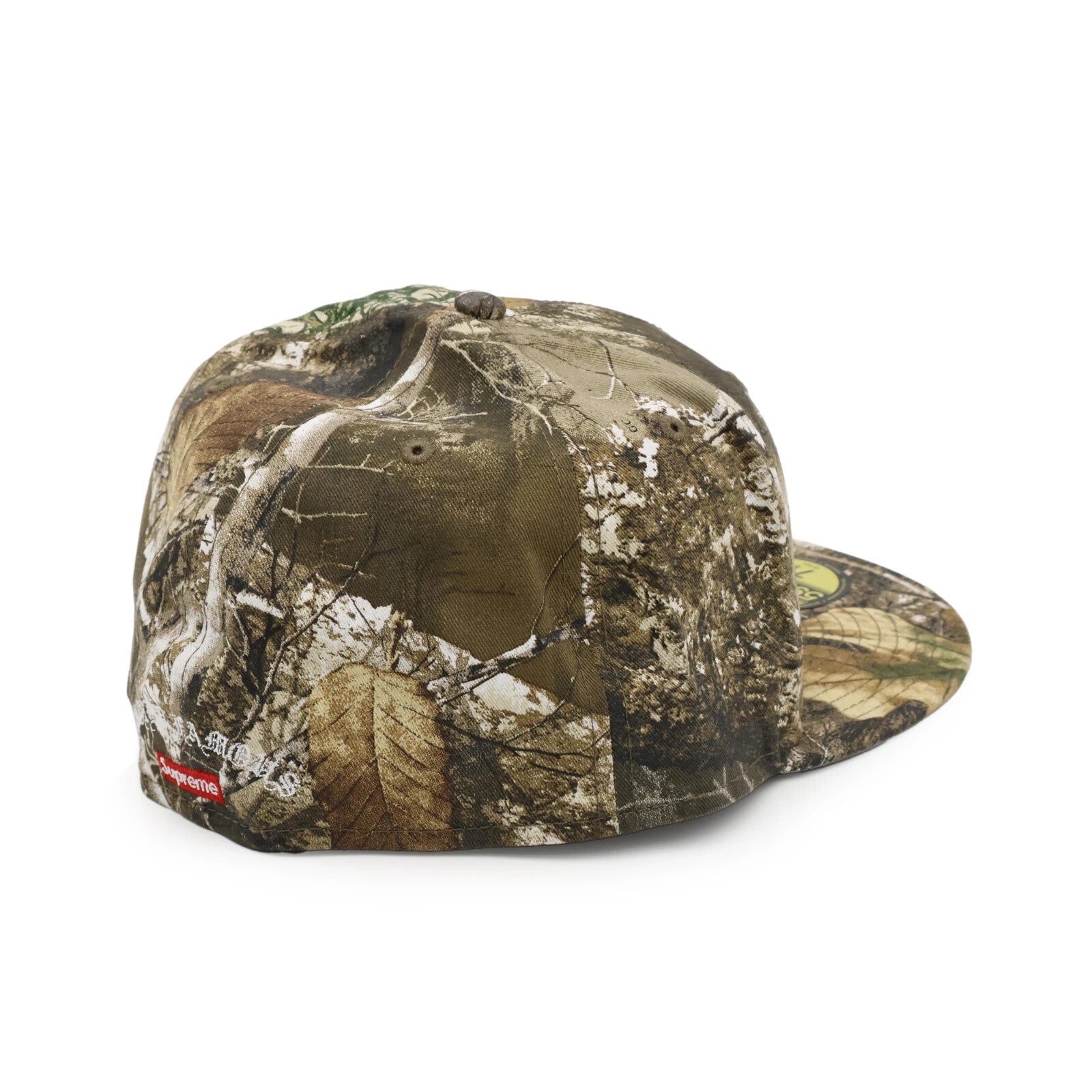 Supreme Gold Cross S Logo New Era RealTree Camo