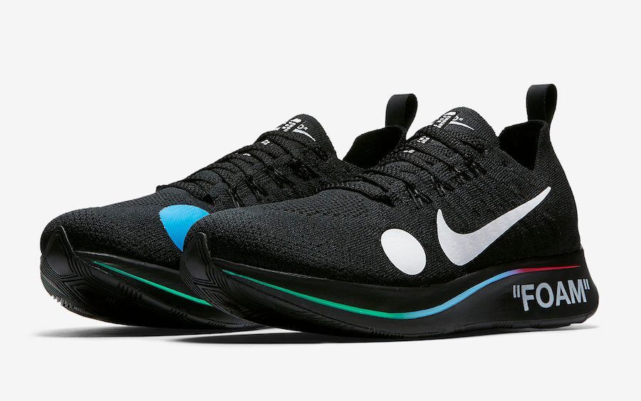 AO2115-001 Off-White Ã Nike Zoom Fly Mercurial Flyknit Black White Volt (Men's)