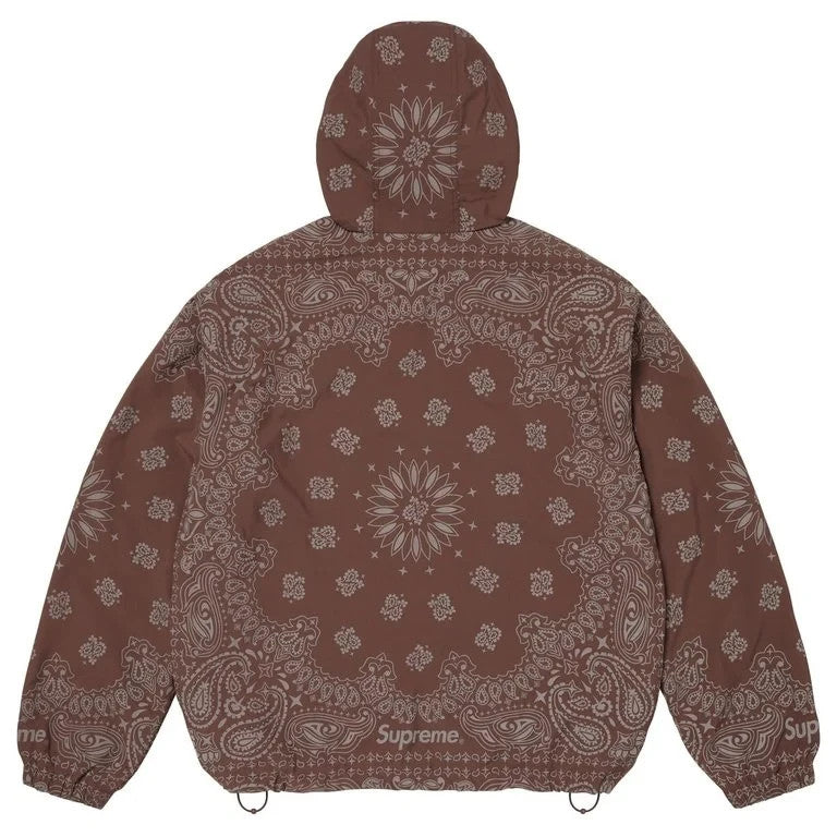 Supreme Reflective Bandana Anorak Brown