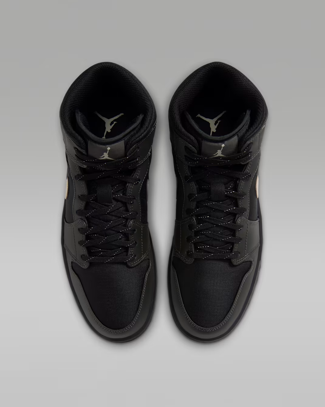 IX6982-001 Nike Air Jordan 1 Mid Utility "Black/Spruce Fog" (Men's)
