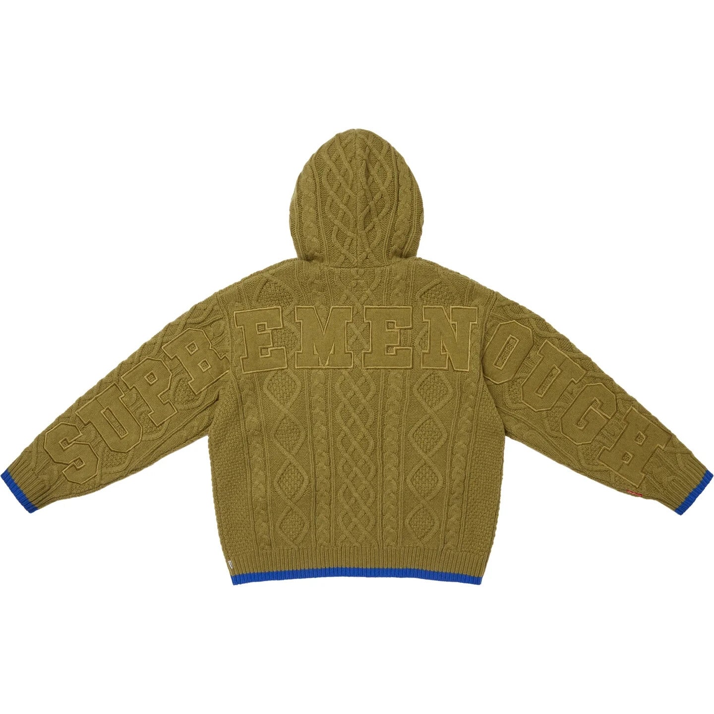 Supreme GOODENOUGH Zip Up Hooded Sweater Olive