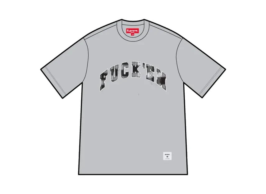 Supreme F*ck Em Plaid S/S Top "Heather Grey"