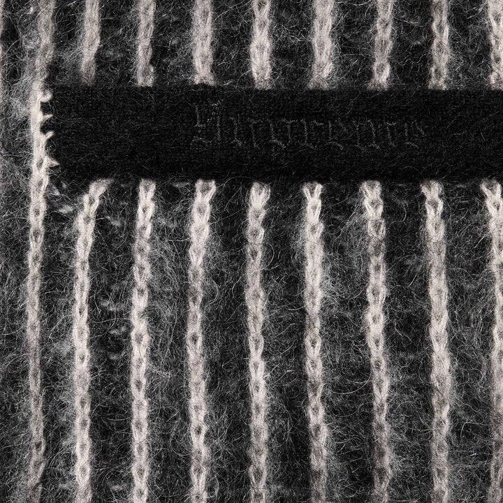 Supreme 2-Tone Mohair Cardigan Black