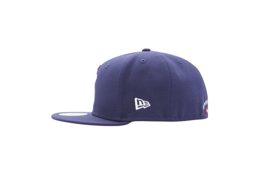 Supreme Gold Cross S Logo New Era Light Navy