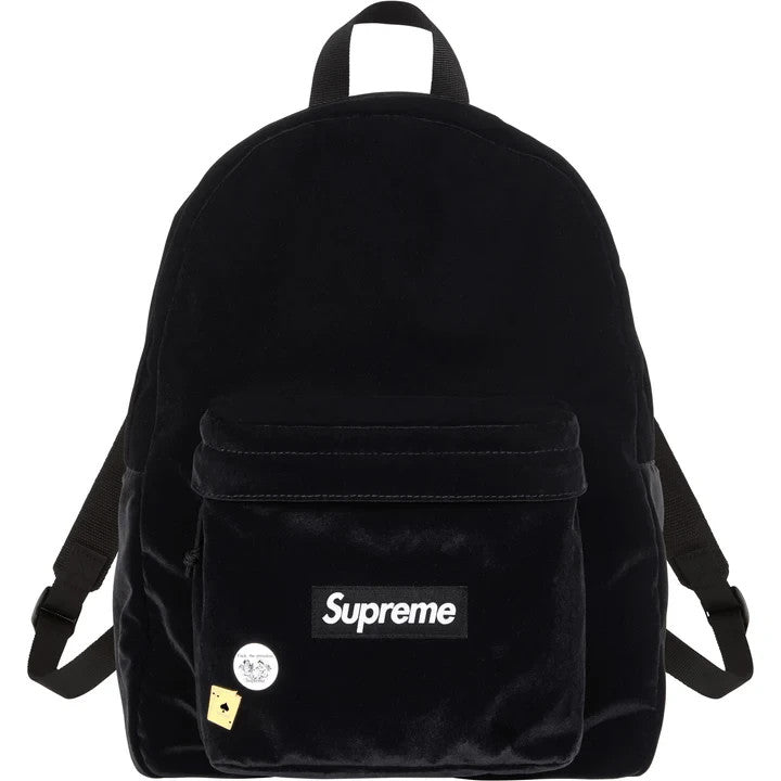 Supreme Velvet Backpack Black