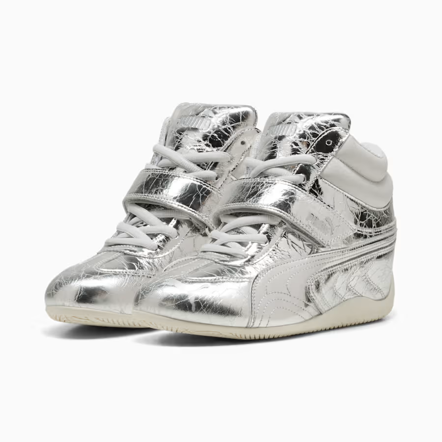 408366-01 Puma Speedcat Wedge Luster "Puma Silver/Vapor Gray" (Women's)