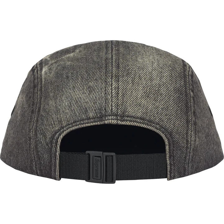 Supreme Denim Camp Cap Washed Black