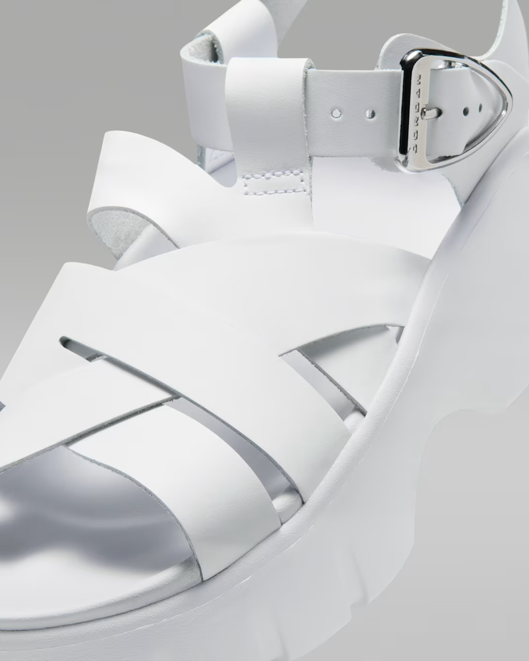 IB8841-100 Nike Jordan Willow Sandal White/Metallic Silver (Women's)